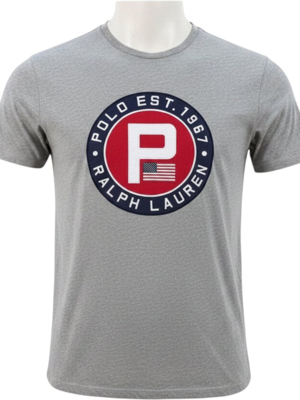 Polo Ralph Lauren Yacht Club Patch T-Shirt Men's L Gray NWT